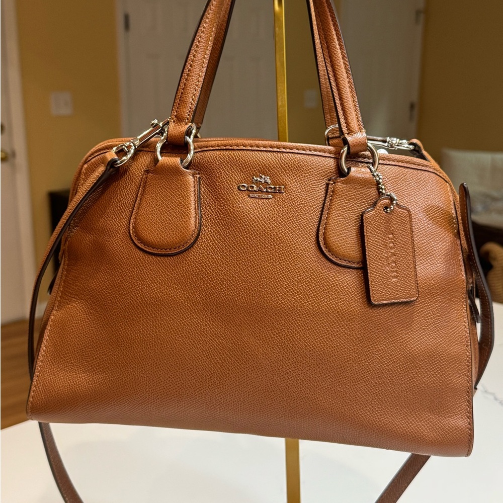 Coach Nolita Satchel in Brown Crossgrain Leather—